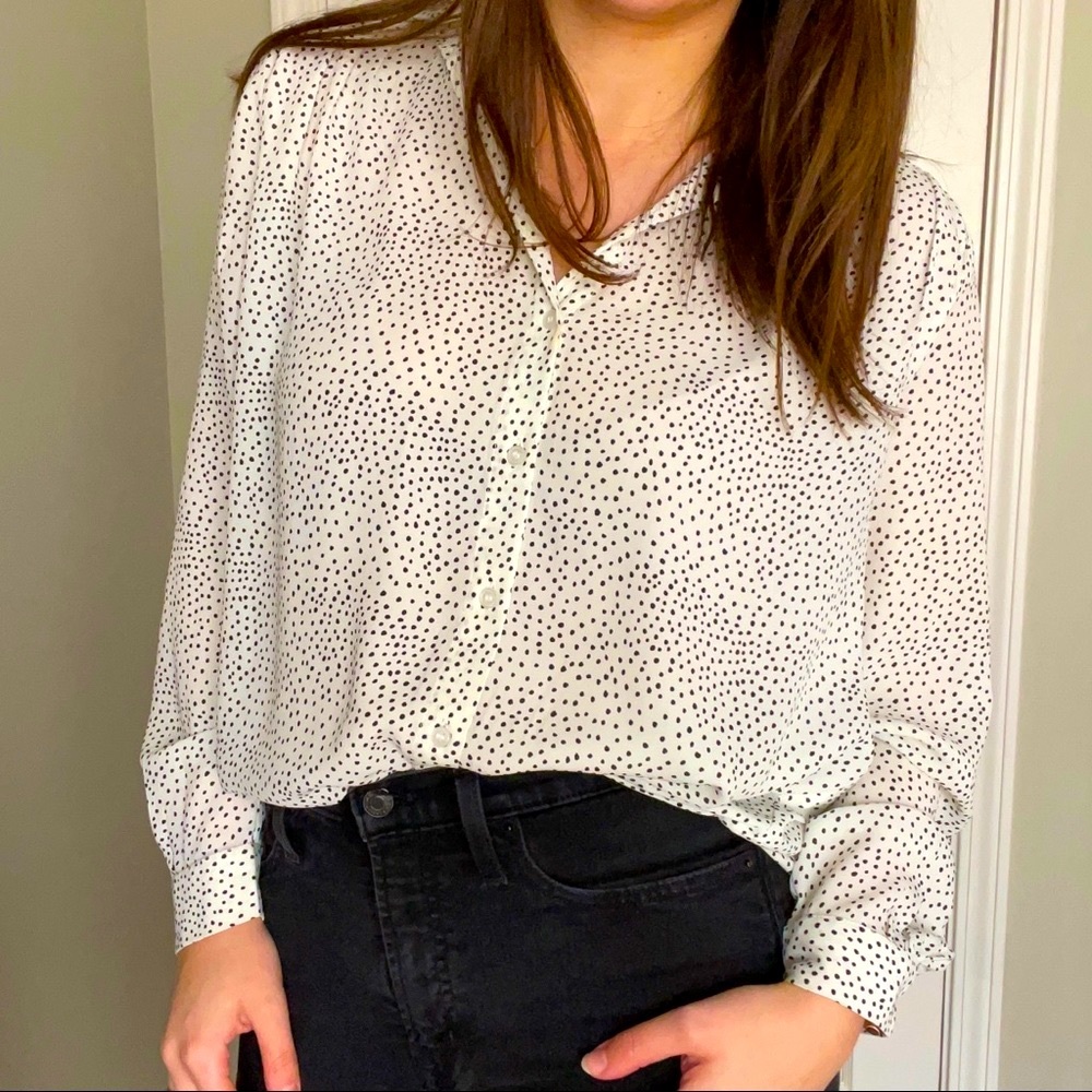 H&M polka dot blouse